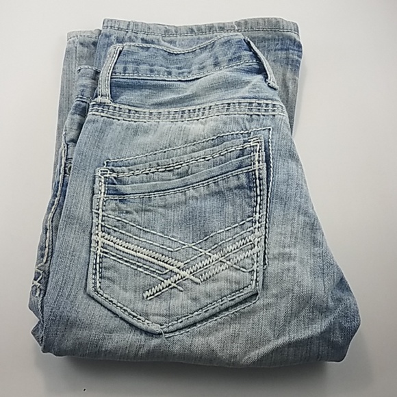 BKE Jeans Aiden Bootcut Size 27R Distressed - Picture 2 of 8